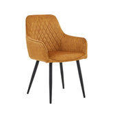 Chaise de salle à manger Beverly - Velours Honey Adore